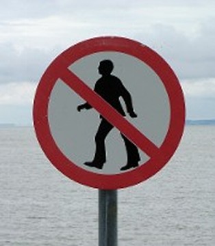 No Tap Dancing sign