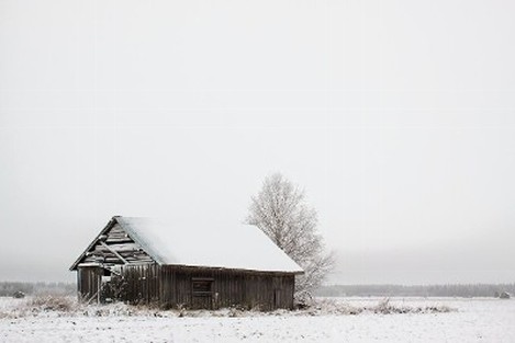 Barn in winter